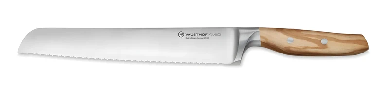 Wusthof Coltello lama dentata Amici 23 cm impugnatura in ulivo