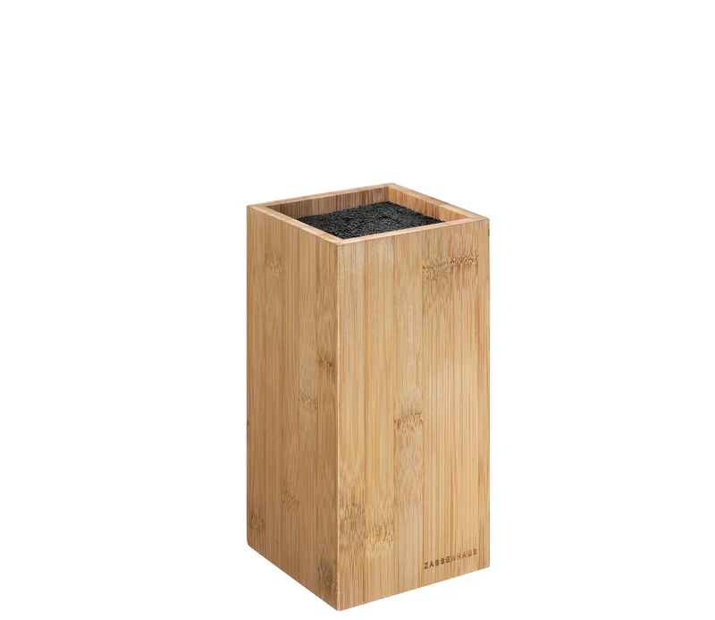 Ceppo universale con setole x coltelli 23x12x12cm bambù 5113280