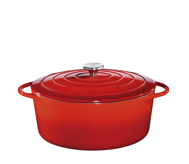 Kuchenprofi Provence casseruola ovale rossa in ghisa ø cm. 35 L9