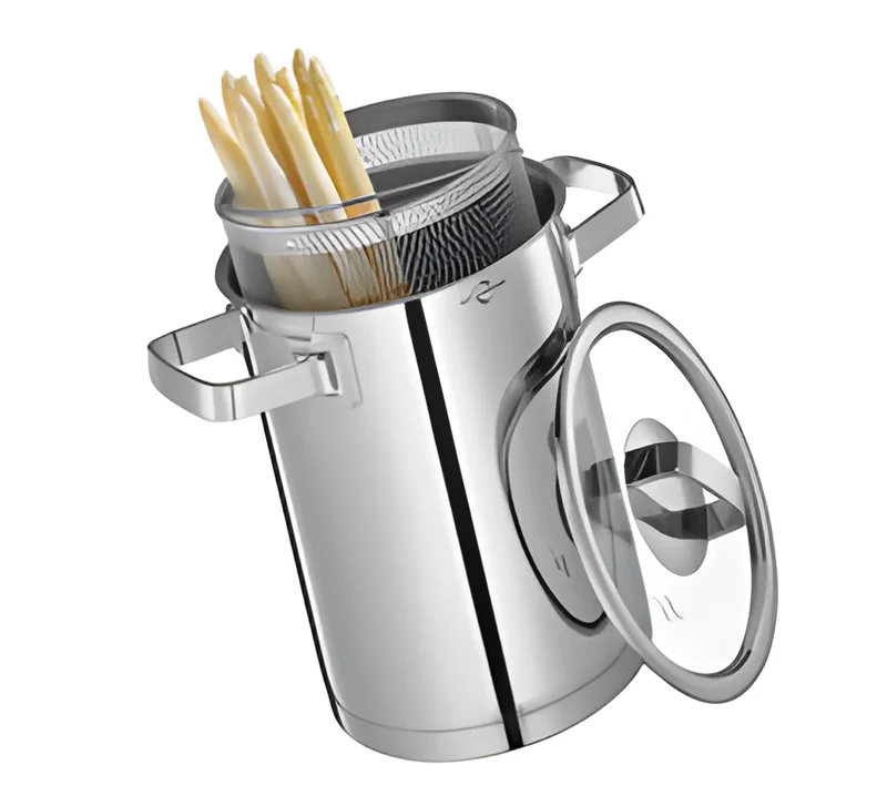 Tegame cuoci asparagi asparagera con cestello San Remo 5110624
