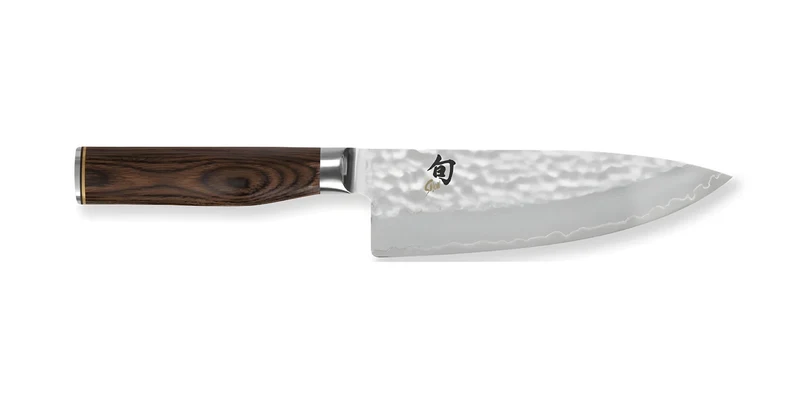 KAI Shun Premier Tim Mälzer Coltello da Cuoco Martellato 15 cm – Damascato 32 Strati TDM-1723