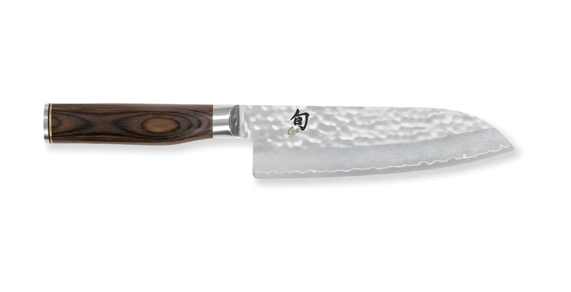 KAI Shun Premier Tim Mälzer Santoku Martellato 18 cm – Damascato 32 Strati TDM-1702