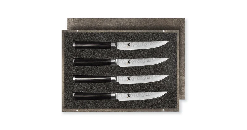 KAI Shun Classic Set DMS-400 – 4 Coltelli da Bistecca Damascati DM-0711