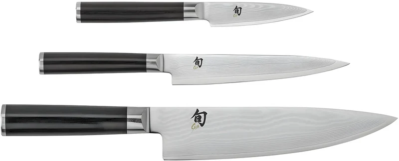 KAI Shun Classic Set DMS-300 – Spelucchino 9 cm + Universale 15 cm + Cucina 20 cm