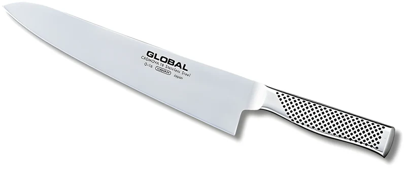 Global G-16 Coltello Trinciante 24 cm – Acciaio CROMOVA 18, Made in Japan