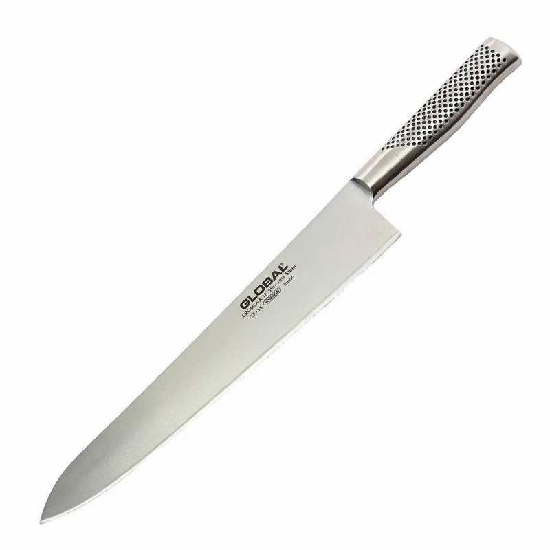Global GF-35 Coltello da Cuoco 30 cm – Acciaio CROMOVA 18, Made in Japan