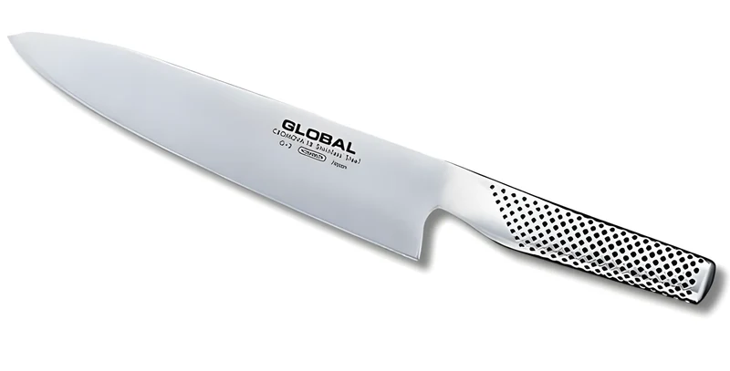 Global G-55 Coltello da Cuoco 18 cm – Acciaio CROMOVA 18, Made in Japan
