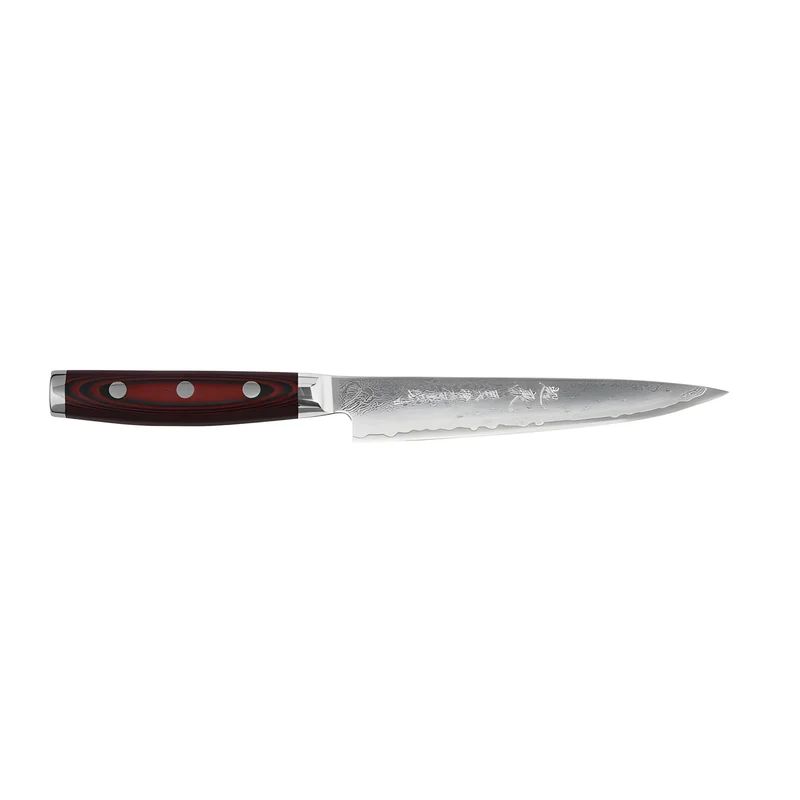 Yaxell Super GOU Coltello per Filettare Lama 15 cm – Acciaio SG2 63 HRC, 161 Strati Damasco