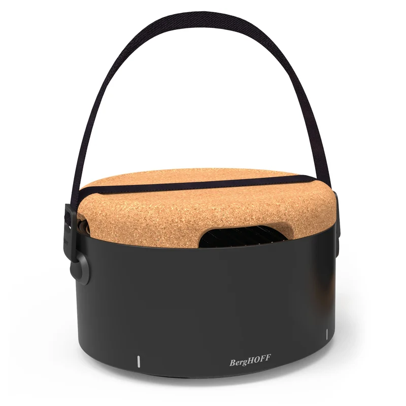 BergHOFF Leo Barbecue portatile a carbonella da tavola nero