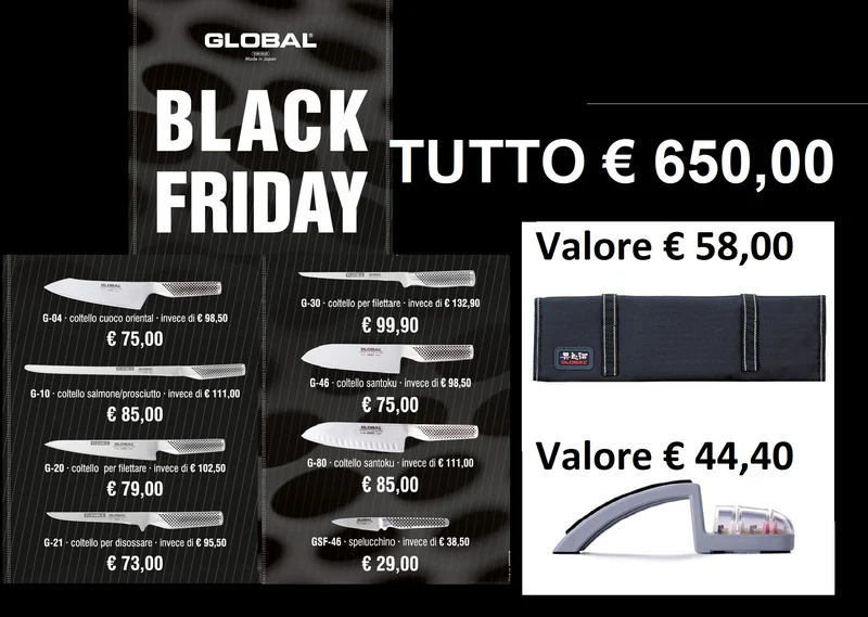 Global set coltelli offerta Black Friday