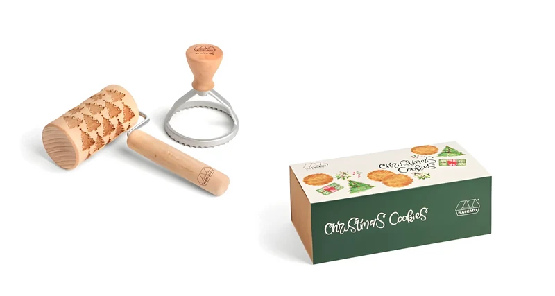 Marcato set biscotti per Natale tondi + ricettario XPR-008-VER