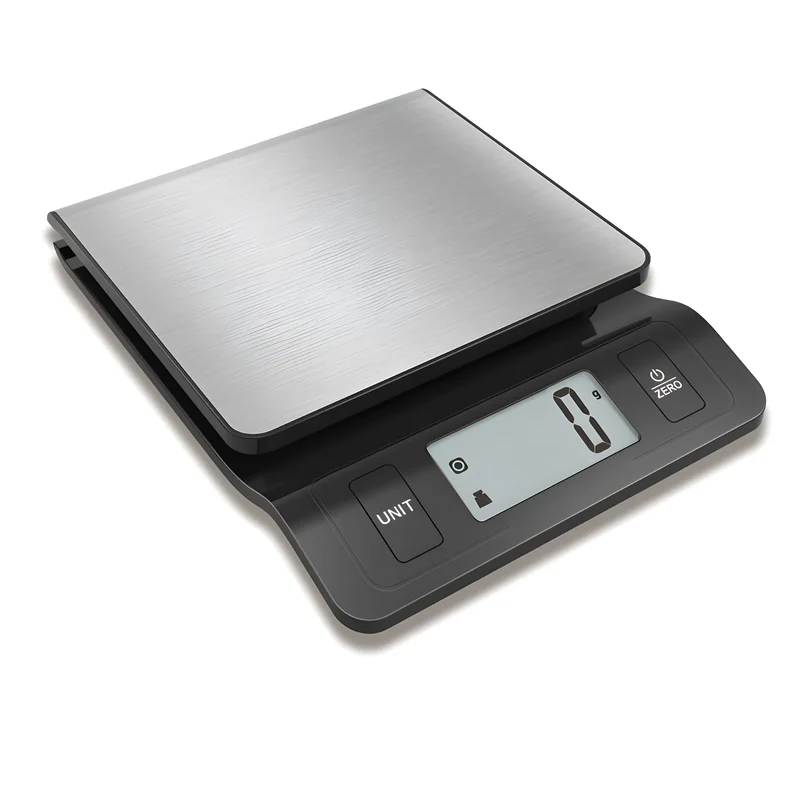 Bilancia da cucina digitale con piatto in acciaio inox 1g/5kg