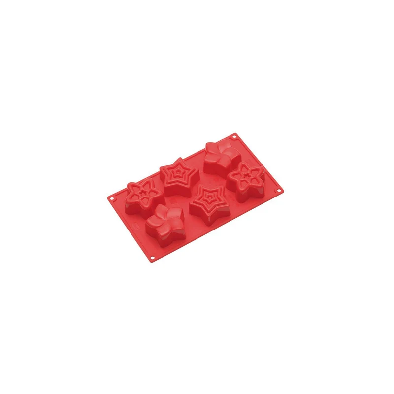 Stampo silicone platonico multiporzione sei stelle FR067RSAS
