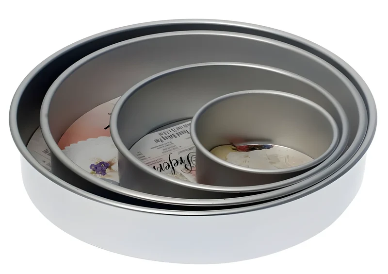Teglia in alluminio adatta per Pan di Spagna Ø 40 x h 5 cm.