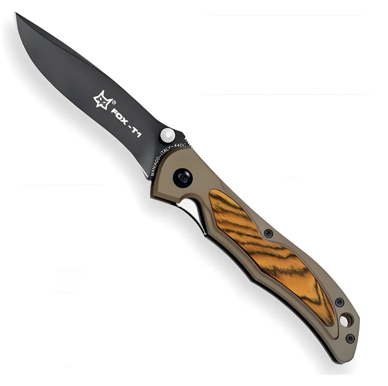 Coltello serramanico con blocco lama Fox Terzuola T1BC