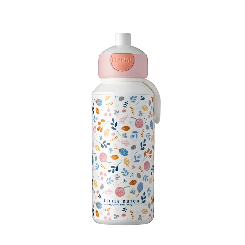 Borraccia Pop-Up "Spring Flowers" per bambini ermetica priva BPA