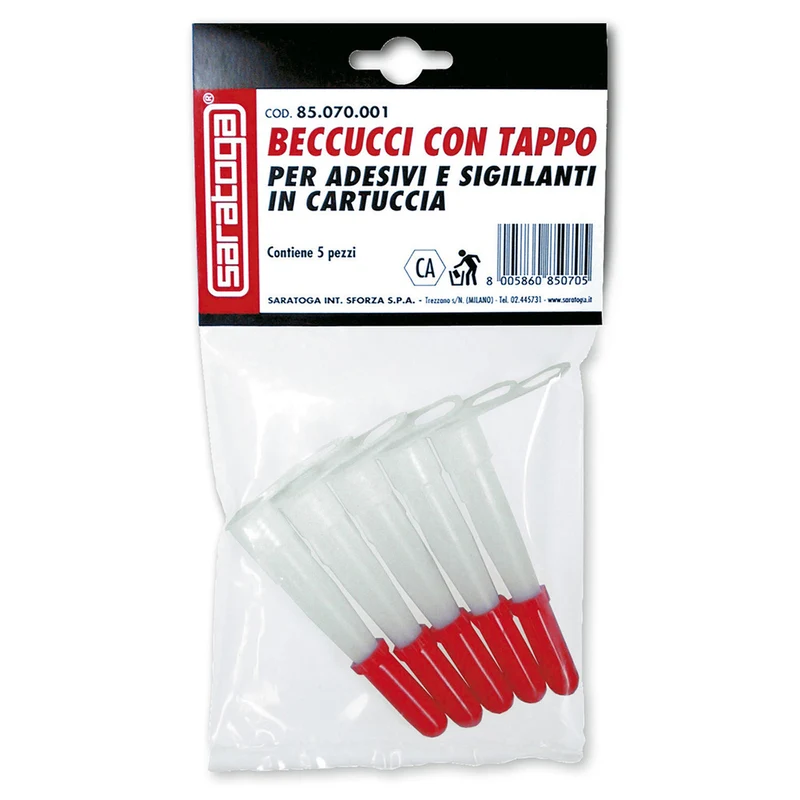 Beccucci Con Tappo Per Adesivi E Sigillanti