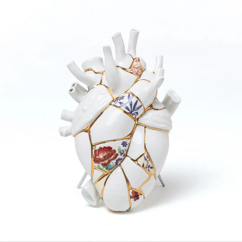 Seletti Vaso In Porcellana "Love In Bloom - Kintsugi" - 09929