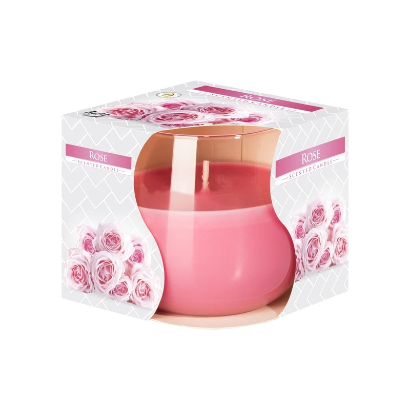 Bispol® Candela Profumata In Vetro Rosa