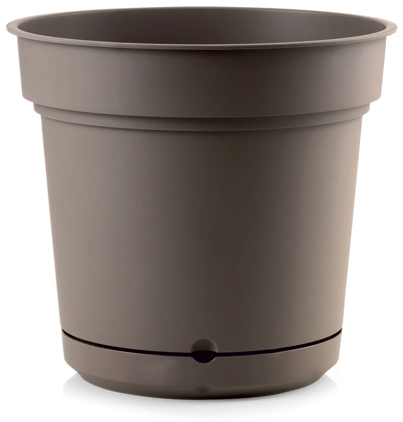 Vaso in Polipropilene con Riserva d'Acqua e Sottovaso Tulli Hydral Elements Bruno Varie Misure