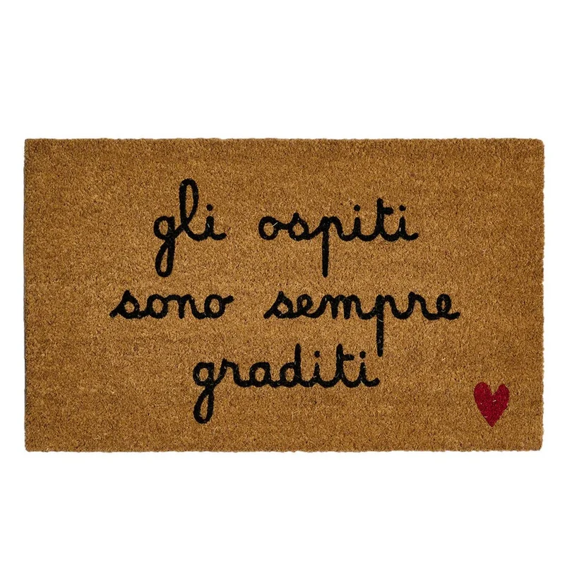 Zerbino " Gli Ospiti Sono Sempre Graditi " - 45X75Cm