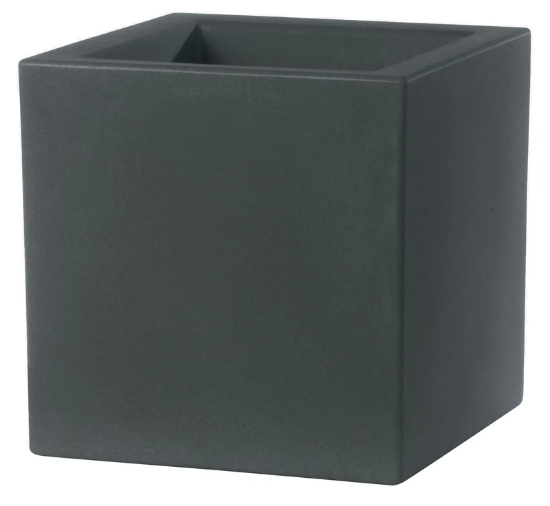 Vaso in Polietilene Schio Cubo 25 Granite Varie Misure