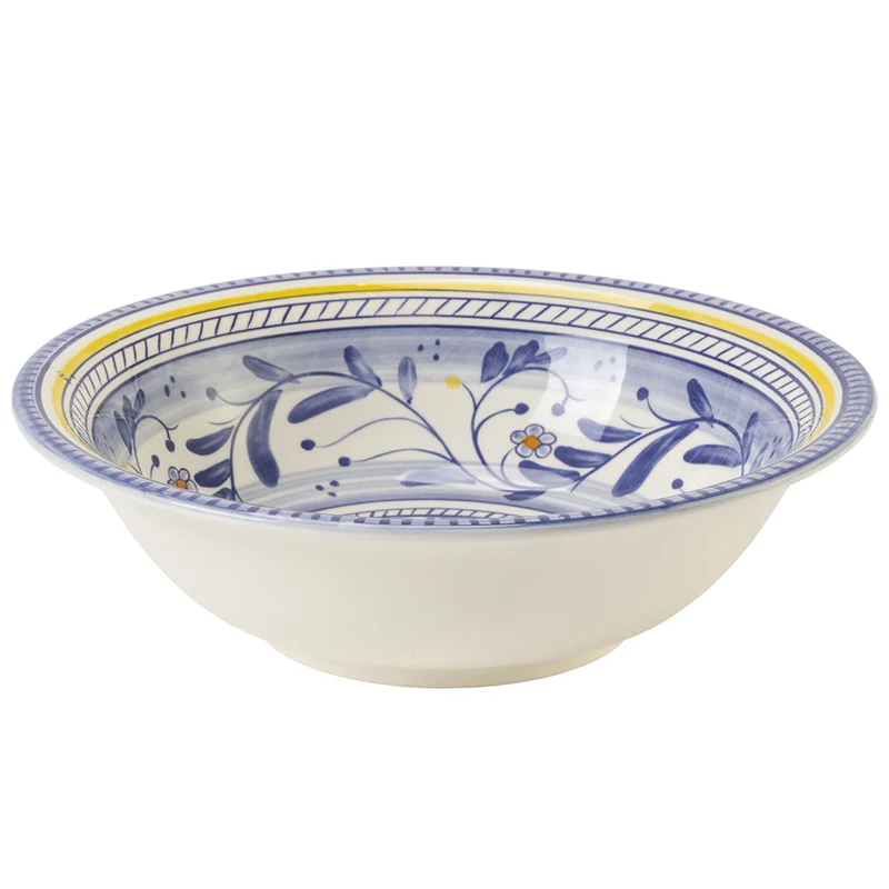 Piatto Centrotavola Tondo Ø28,5x8 cm in Dolomite VdE Tivoli 1996 Scilla