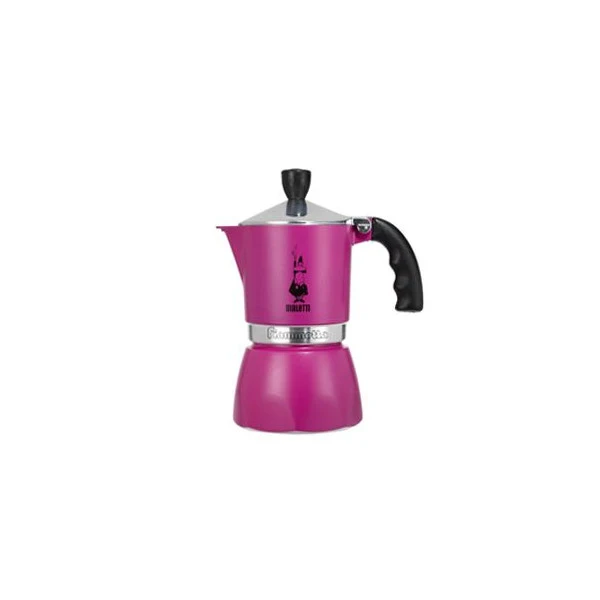 Caffettiera Moka Fiammetta 3 Tazze Fucsia Bialetti