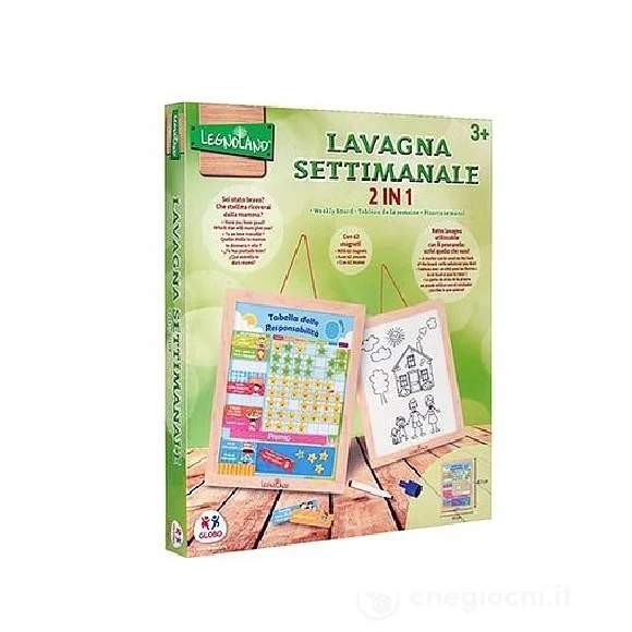 Globo Legnoland Lavagna Magnetica Settimanale