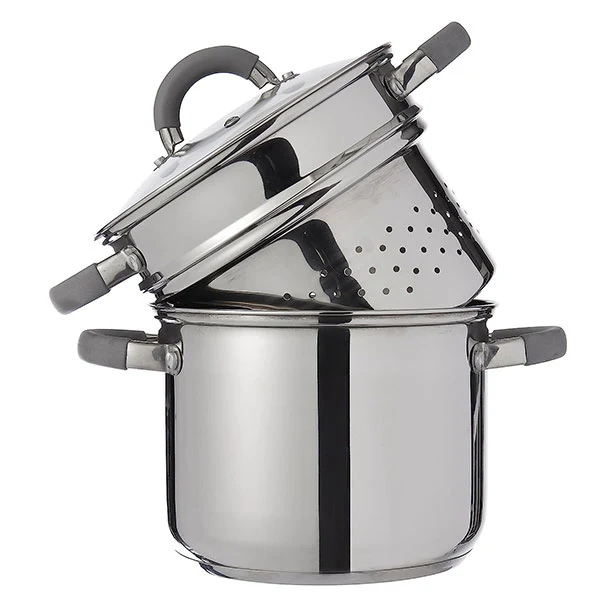 Cuociscola 3 Pezzi Cm.20 Inox M/Sil