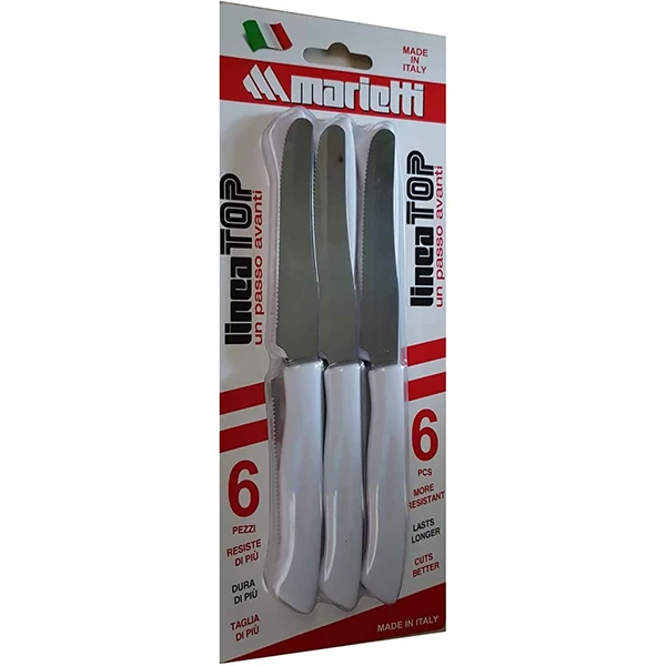 Coltelli Da Tavola Top 6 Pz Bianchi Marietti