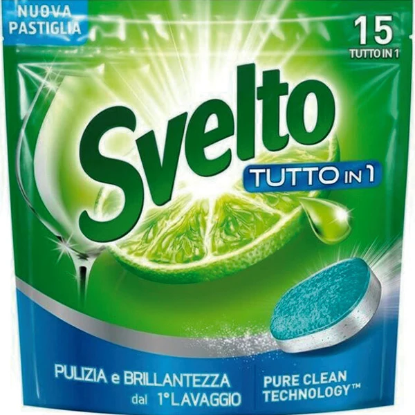 Pasticche Lavastoviglie Tab 15pz Tutto In 1 Svelto