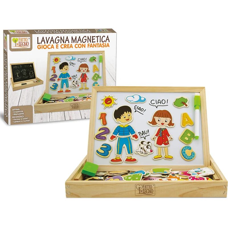 Lavagna Magnetica Double Legno