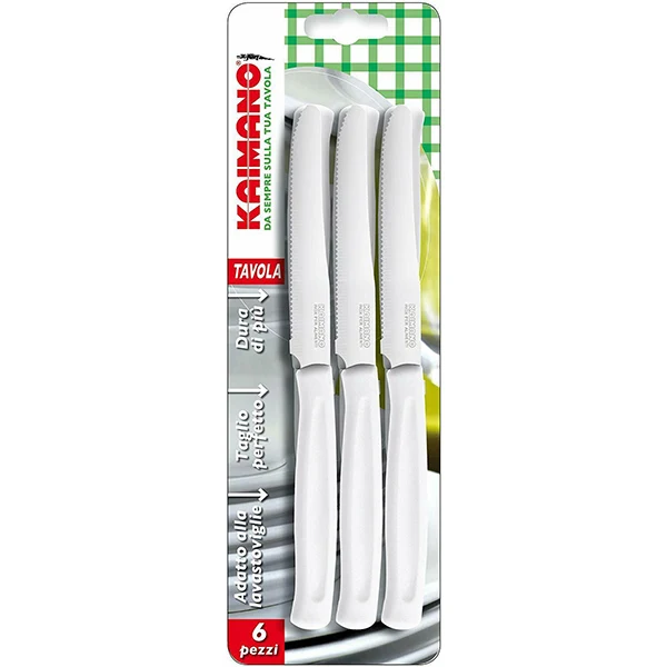 Coltelli Dinamik Tavola 6pz Bianco