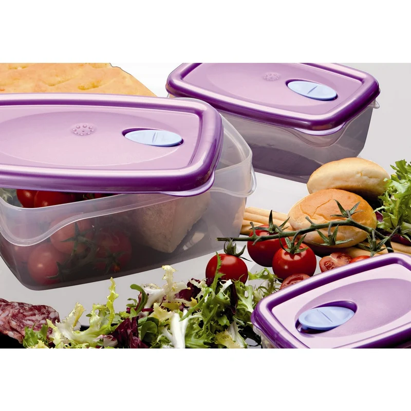 Contenitore Alimenti Freska Rettangolare 3pezzi