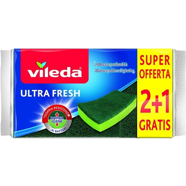 VILEDA SPUGNA ULTRA FRESH 2+1 VILEDA