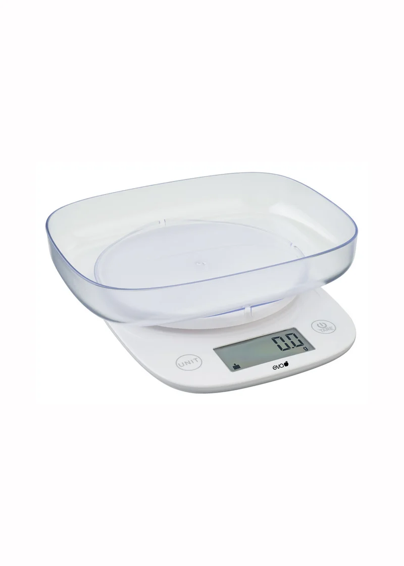 Eva Collection Bilancia digitale con Ciotola Plastica Kg5-1gr