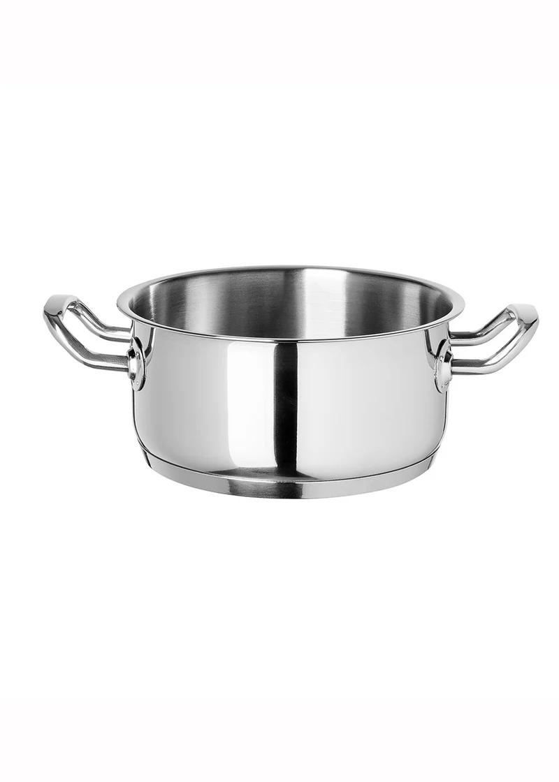 Abert Musa Casseruola 2 manici cm 16 Acciaio Inox 18-10 Induzione