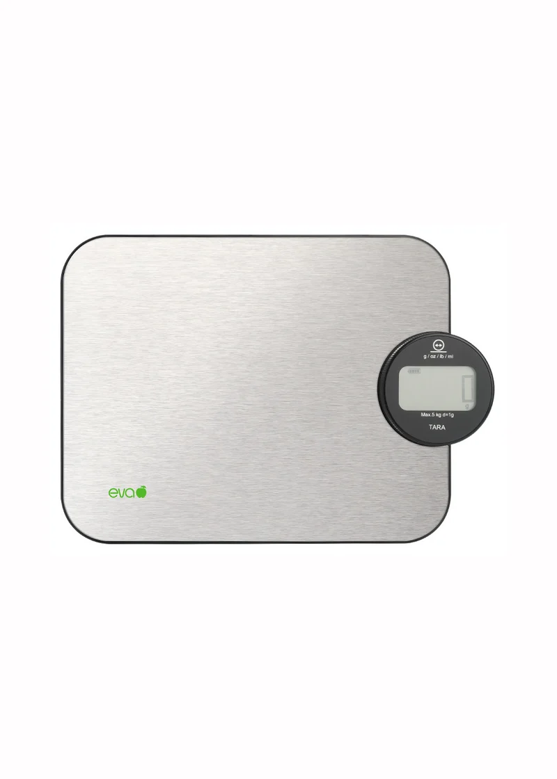 Eva Collection Bilancia da cucina digitale Kg15-1gr Inox