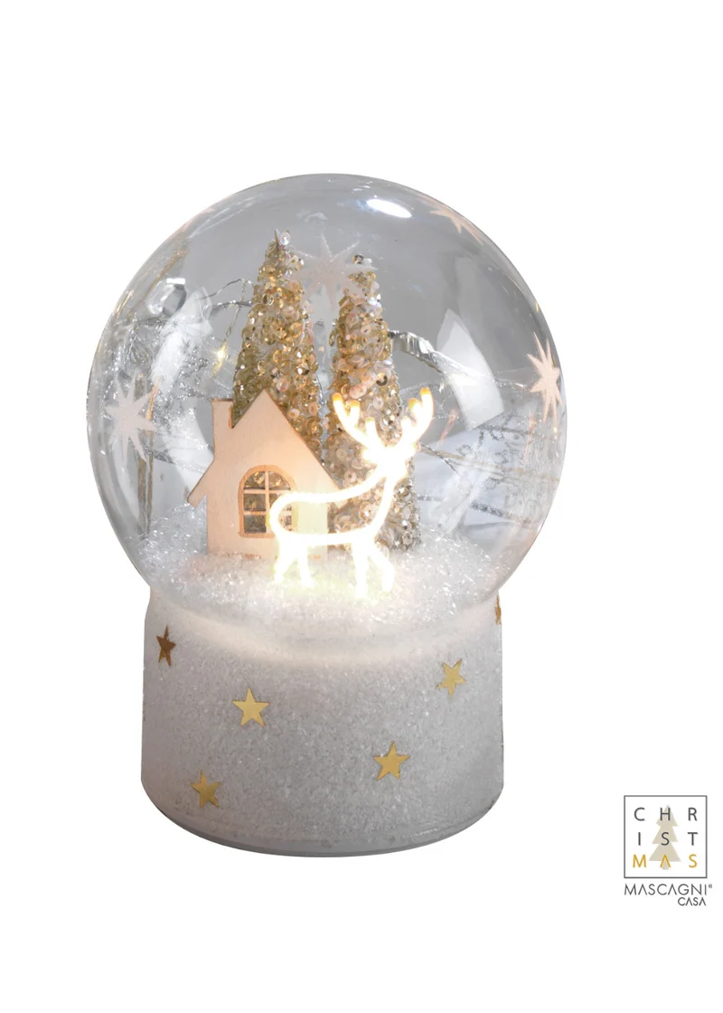 Mascagni Natale Palla Led con base Girevole cm 12
