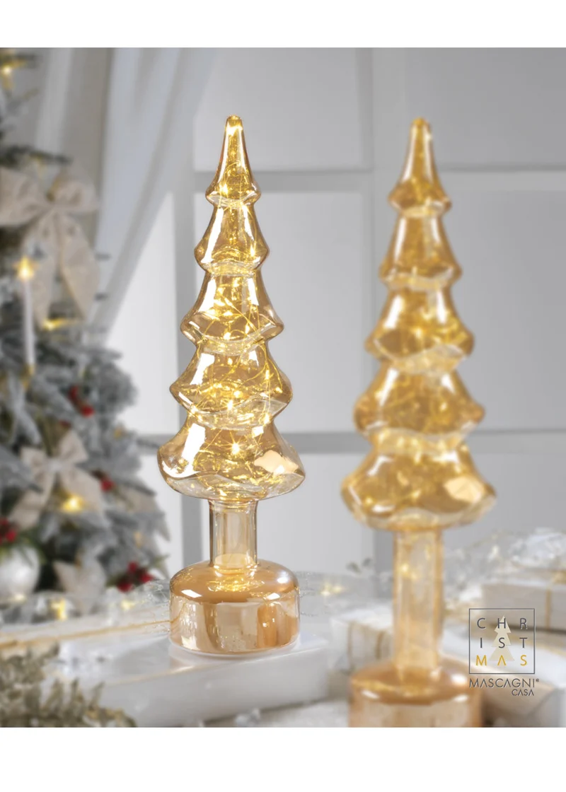 Mascagni Natale Abete Led Vetro Soffiato