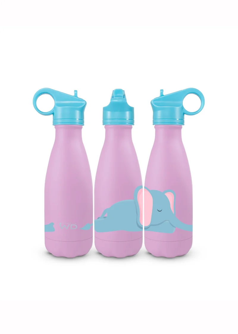 WD Lifestyle Bottiglia Termica cc 260 Acciaio Inox Decoro Elefante