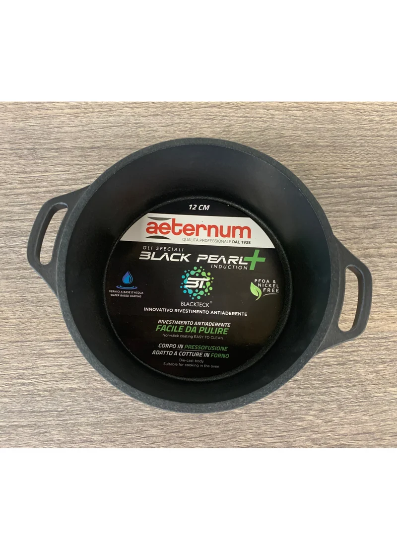 Aeternum Black Pearl Induzione Mini Casseruola 2 manici cm 12