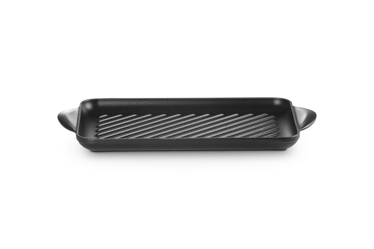 Grill rettangolare Tradition in ghisa vetrificata 32 cm nera