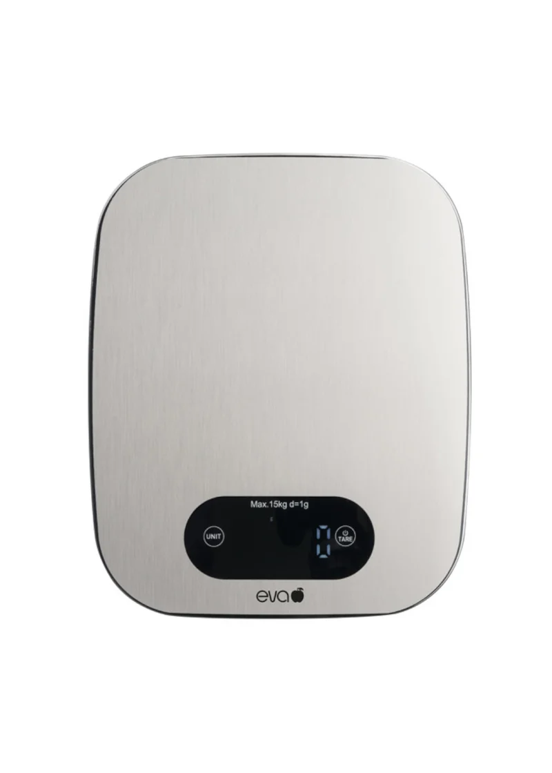 Eva Collection Bilancia da cucina digitale Kg15-1gr Inox