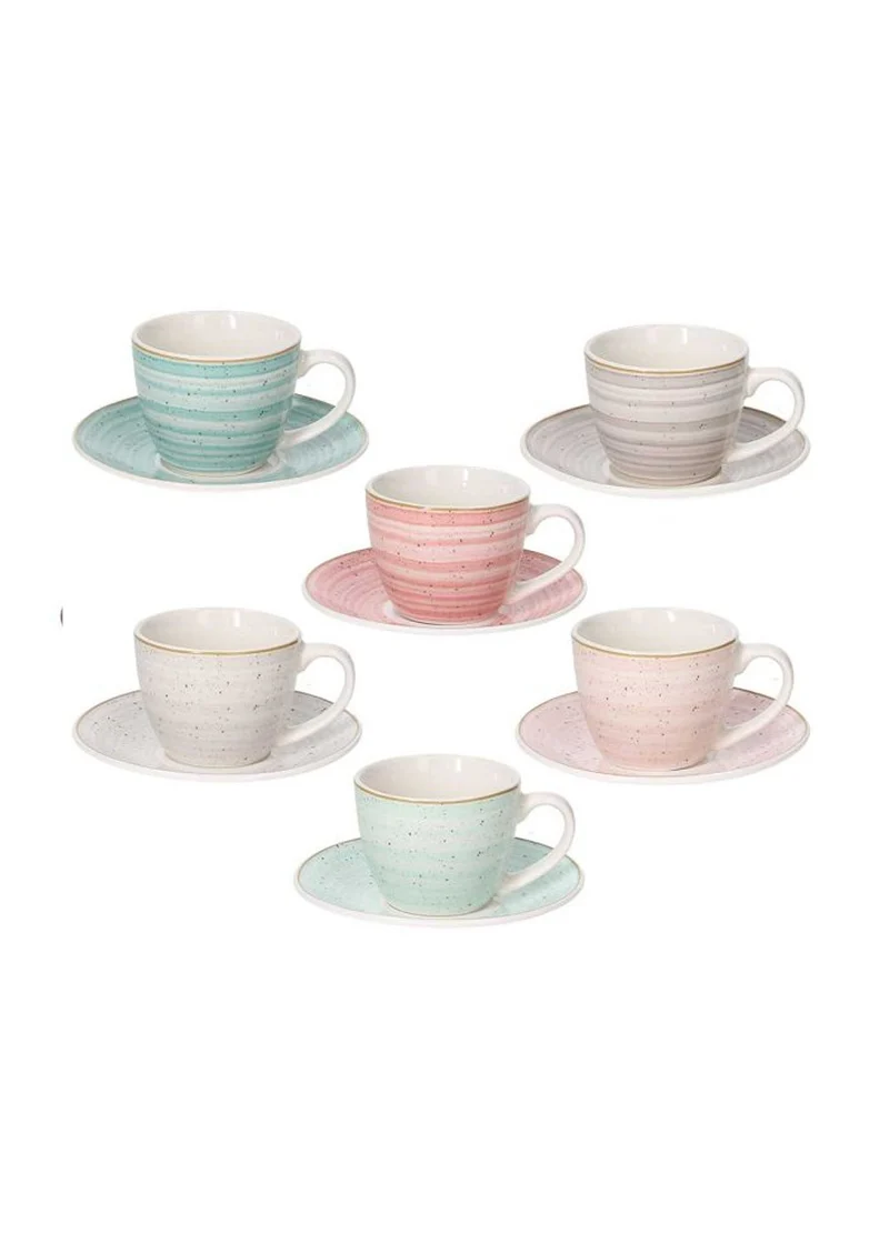 Tognana Iris Pepper Bamboo Set 6 Tazzine Caffè con Piattino