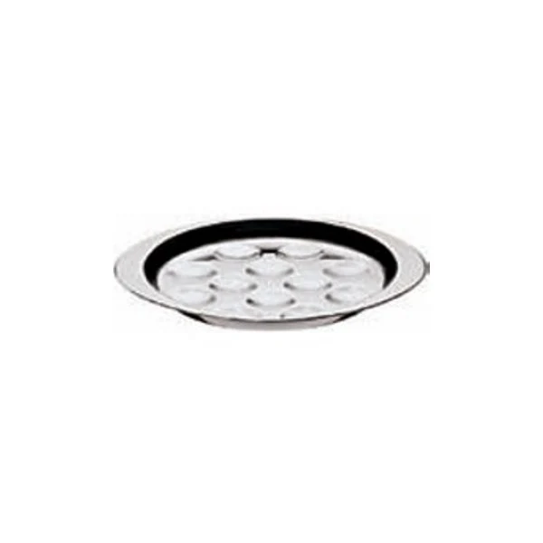PIATTO LUMACHE INOX 6 POSTI