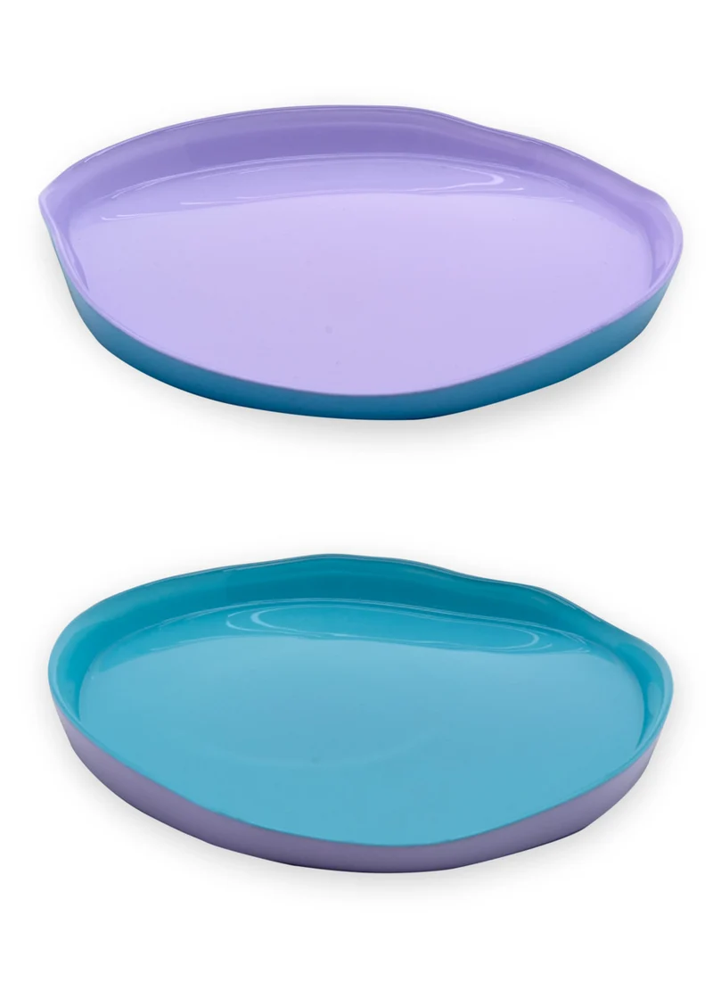 Wd Lifestyle Balat Line Set 2 Piatti in vetro cm 18