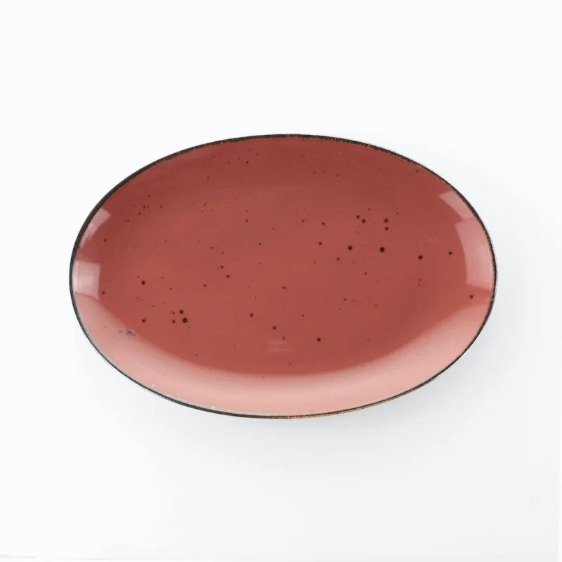 Vassoio ovale 31 cm Cottage Marsala Red