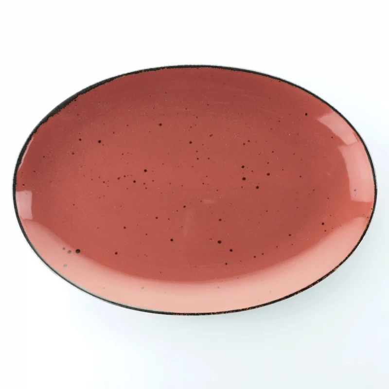 Vassoio ovale 38 cm Cottage Marsala Red